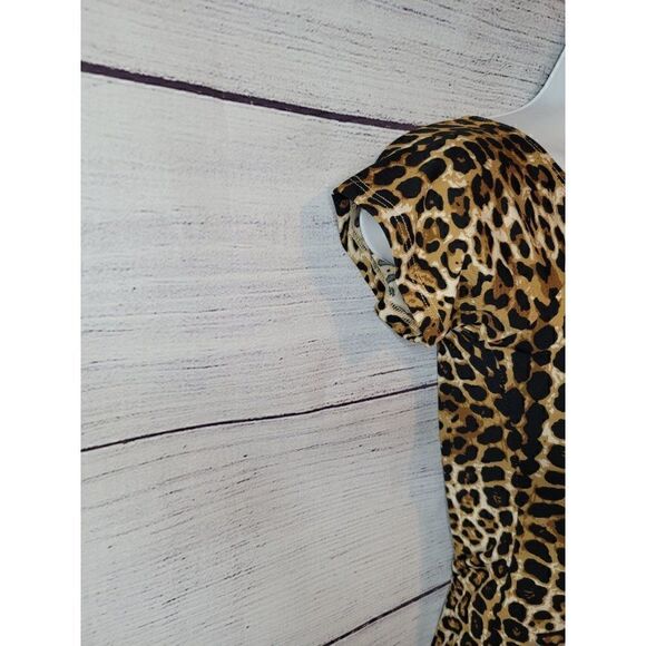 Women's Animal Print Bodysuit XS - Picture 3 of 5